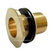 Врезка для бочки с контргайкой TIM латунная 1 1/2
