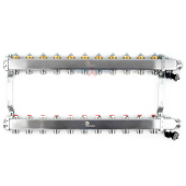 Коллектор из нержавеющей стали Wester MUVS без расходомеров на 11 выходов