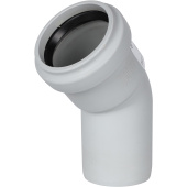 Отвод канализационный Stout 58x45° бесшумный