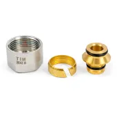 Резьбозажимное соединение TIM 20х2.8 - G 3/4" коллекторное для труб