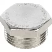 Заглушка 1 НР никелированная Stout