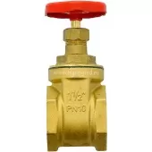 Задвижка клиновидная Uni-Fitt ВВ 1 1/2 латунная PN10