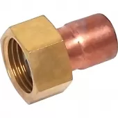 Переход с накидной гайкой 22x3/4 ВП-ВР Sanha 5359g, для медных труб под пайку 153592234