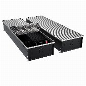 Конвектор внутрипольный Royal Thermo ATRIUM TURBO-190/400/1900-DG-U-NA с принудительной конвекцией
