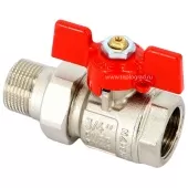 Кран шаровой Uni-fitt Etalon с американкой  НВ 3/4, ручка бабочка