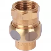 Сгон 18x1/2 ВП-ВР Sanha 4330g с плоским уплотнением, бронза 143301812