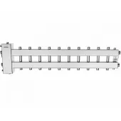 Балансировочный коллектор Gidruss BMSS-150-11DU (до 150 кВт, подкл. котла G 1 1/2, 5+5 контуров G 1, нерж. сталь)