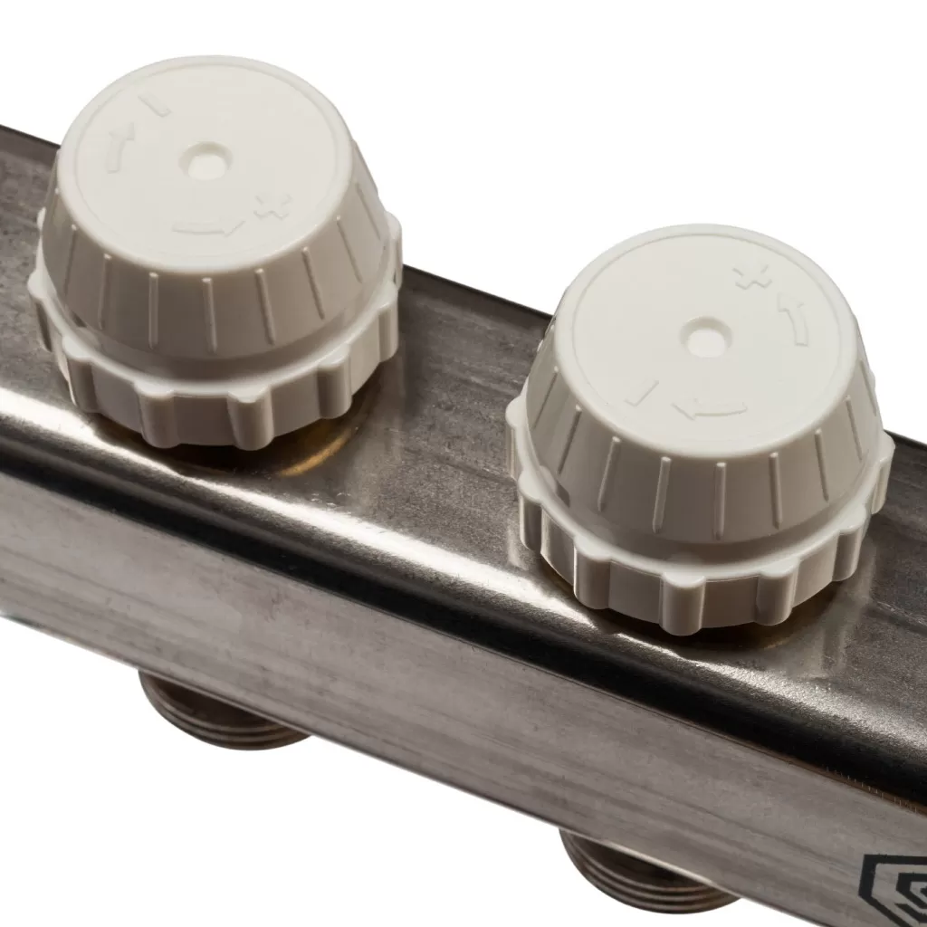 Коллектор Stout на 4 выхода из нержавеющей стали с расходомерами - SMS 0917 000004 Коллектор Stout на 4 выхода из нержавеющей стали с расходомерами - SMS 0917 000004