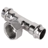 Пресс-тройник ВР 35x1 1/4x35 TIM из нержавеющей стали