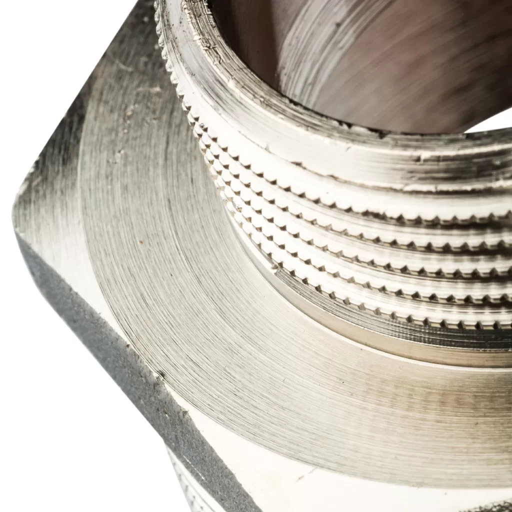 Ниппель переходной 2x1 1/4 НН никелированный Stout