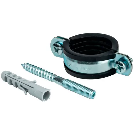 Хомут сантехнический со шпилькой и дюбелем 6" (162-170мм)