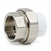 Муфта разъемная с внутренней резьбой Valfex 25x1 PP-R американка