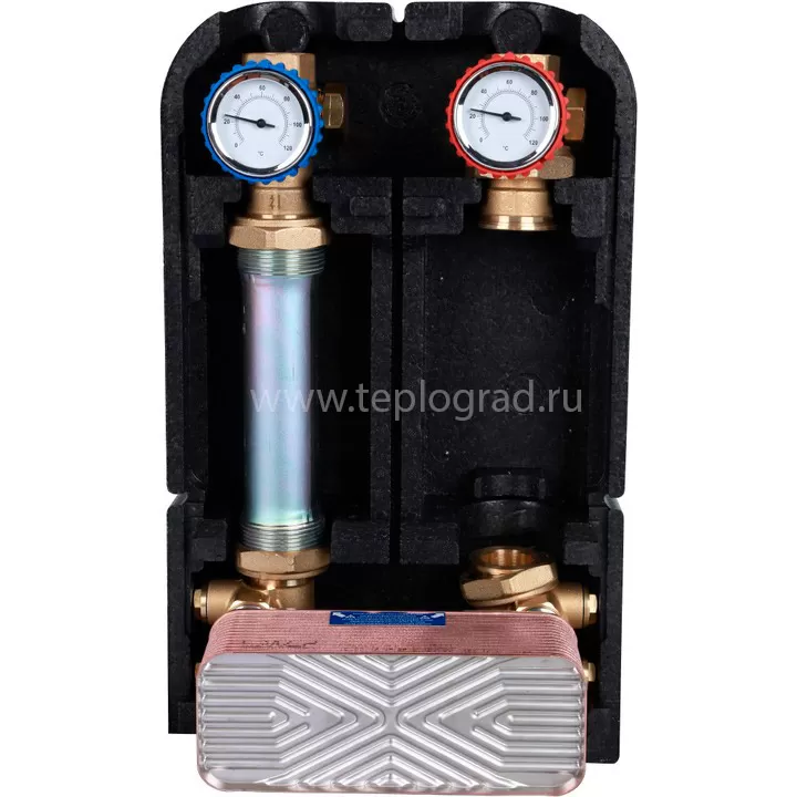 Насосная группа Stout с теплообменником 28 пластин без насоса