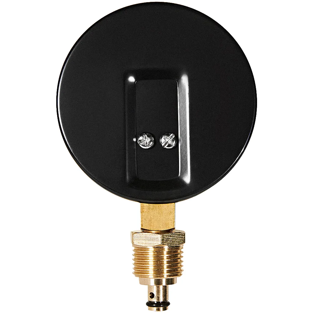 Термоманометр радиальный Stout 80 мм, 0-10 бар, 0-120C, подключение 1/2