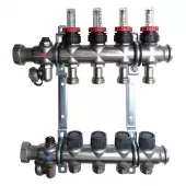 Коллектор Oventrop Multidis SF 4 с расходомерами на 4 выхода - 1404354 Коллектор Oventrop Multidis SF 4 с расходомерами на 4 выхода - 1404354