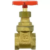 Задвижка клиновидная Uni-Fitt ВВ 1/2 латунная PN10