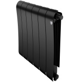 Биметаллический радиатор Royal Thermo Infinity 500 Noir Sable VR80 6 секций с нижним подключением