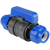 Кран шаровой Valfex 25 для ПНД труб компрессионный Кран шаровой Valfex 25 для ПНД труб компрессионный