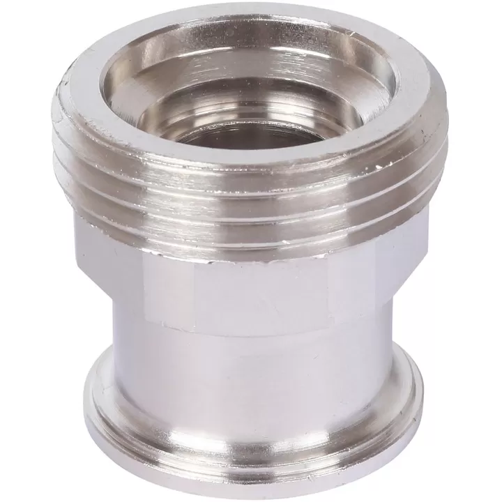 Разъемное соединение Stout с плоским уплотнением, никелированное 1"