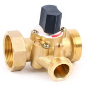 Трехходовой смеситель TIM для групп быстрого монтажа MK, правый