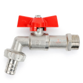 Кран шаровой Valfex 1/2" водоразборный со штуцером