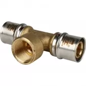 Тройник переходной с внутренней резьбой прессовой Stout 26 x 3/4 x 26