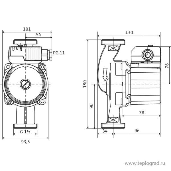 Циркуляционный насос Wilo STAR-Z 25/2 EM