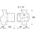 Циркуляционный насос Grundfos UPS 25-80 180 95906440