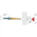 Незамерзающий кран Unipump WF-2106 для стен толщиной 500 мм