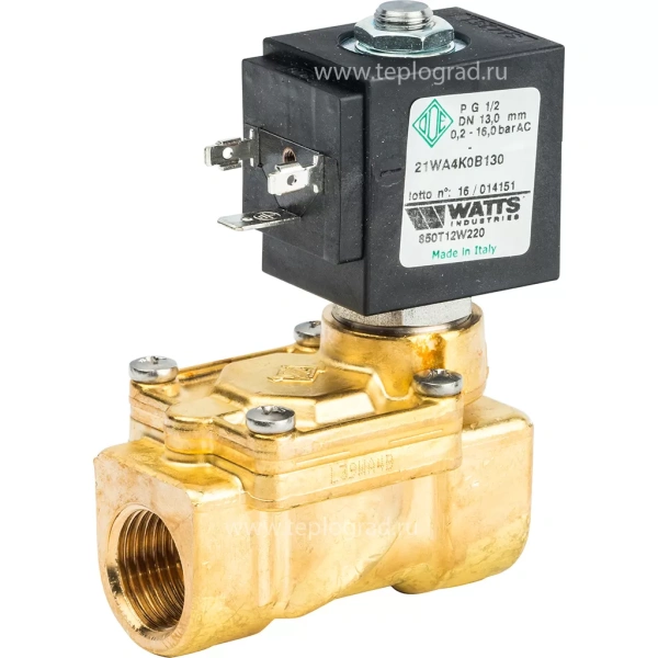 Соленоидный клапан Watts 850T 1/2 230V НЗ