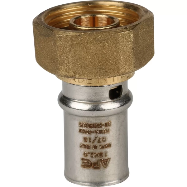 Пресс переходник с накидной гайкой Stout 3/4 x 16
