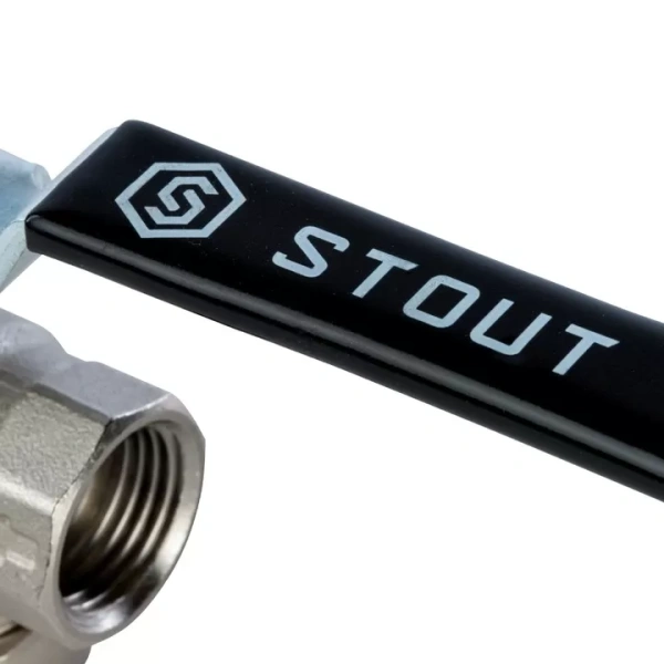 Шаровой кран Stout с фильтром ВР-ВР 1/2, ручка рычаг