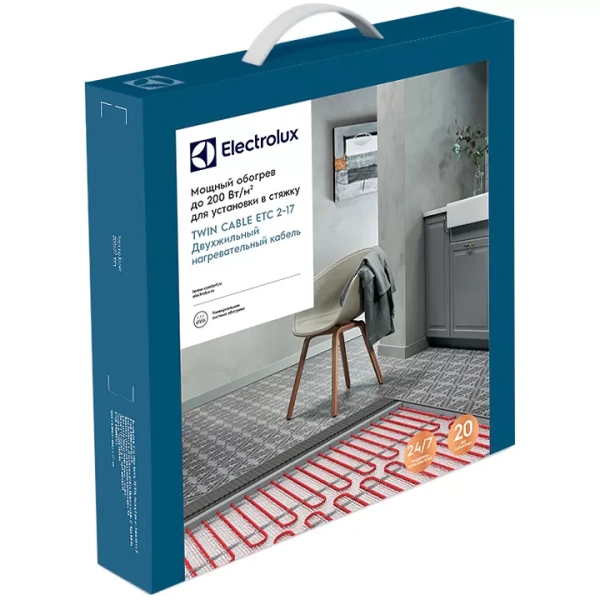Комплект теплого пола (кабель) Electrolux Twin Cable (ETC) 2-17-2500