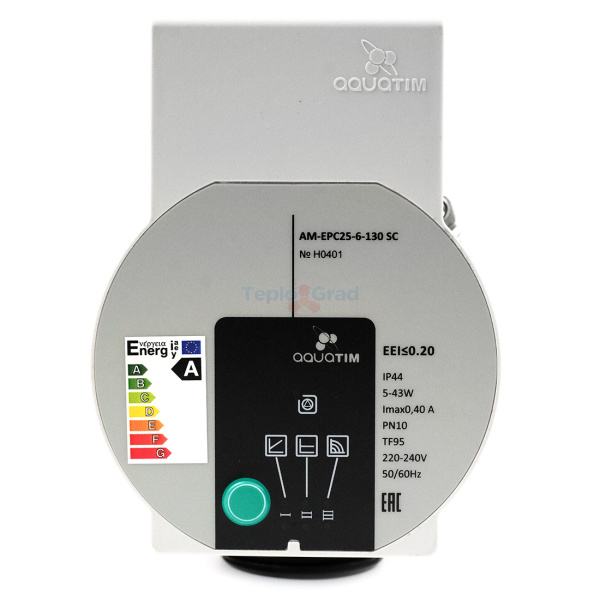 Циркуляционный насос AquaTIM AM-EPC25-6-130 SC с частотным регулированием