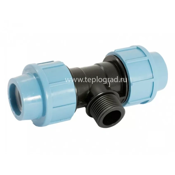 Тройник Unipump с наружной резьбой 32x1 ПНД