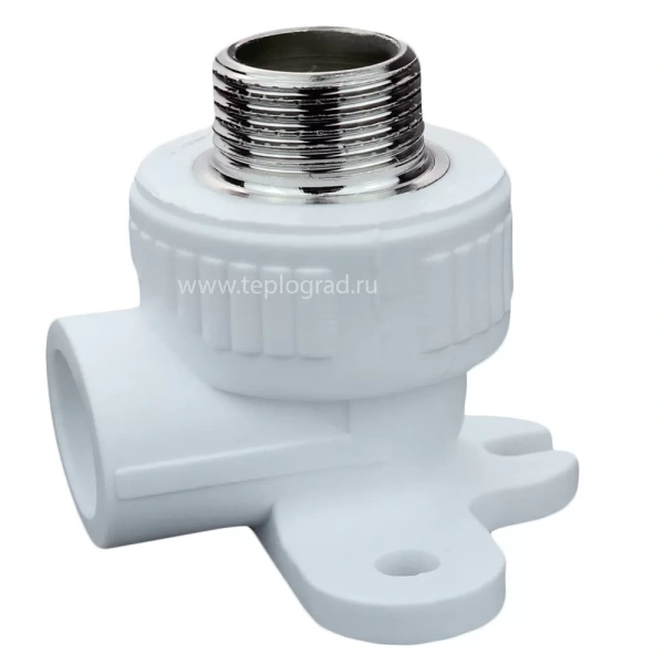 Угольник комбинированный с креплением TIM НР 20x1/2 PP-R