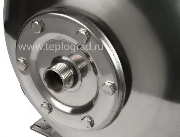 Гидроаккумулятор Unipump 50 л. горизонтальный из нержавеющей стали