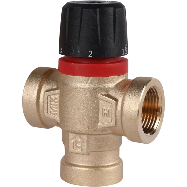 Термостатический смесительный клапан Rommer 3/4 ВР 35-60°С KVs 1.6