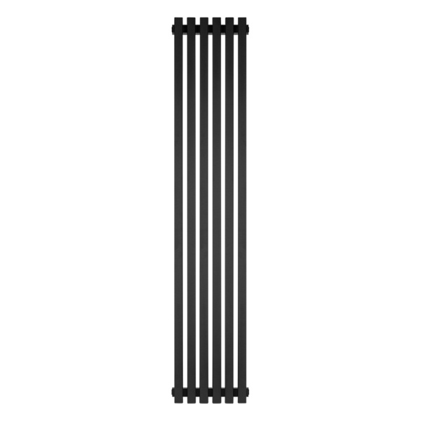 Стальной трубчатый радиатор Stout Tube Quadro QV40-1750 6 секций, боковое подключение (черный)