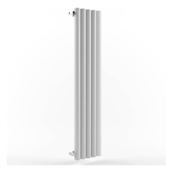 Стальной трубчатый радиатор Stout Warmmet Power 76V высота 750 мм 5 секций, нижнее левое подключение