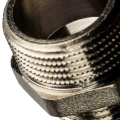 Ниппель переходной 3/4x1/2 НН никелированный Stout