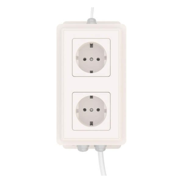 Блок управления двумя розетками Stout проводной, RS485 (Modbus), порт ДОП