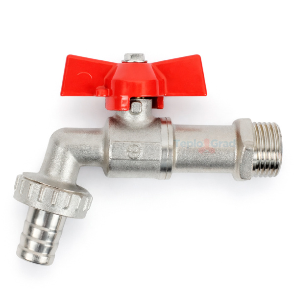 Кран шаровой Valfex 1/2" водоразборный со штуцером