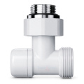 Узел нижнего подключения Royal Thermo Design угловой 1/2x3/4, белый