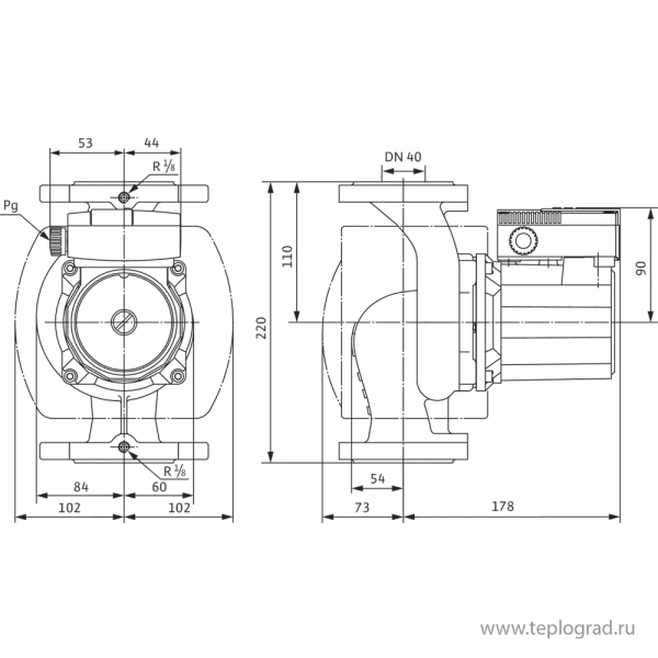 Циркуляционный насос Wilo TOP-S 40/4 EM PN6/10 1x230