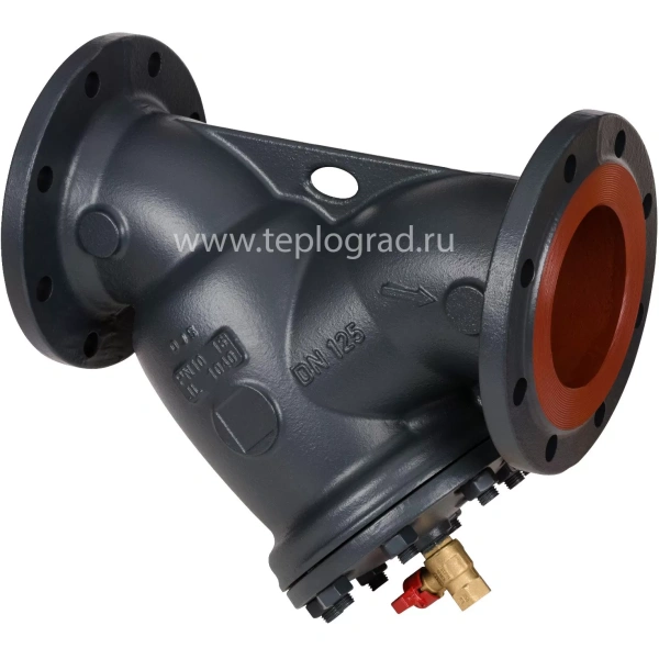 Фильтр сетчатый Danfoss FVF DN80 со сливным краном фланцевый