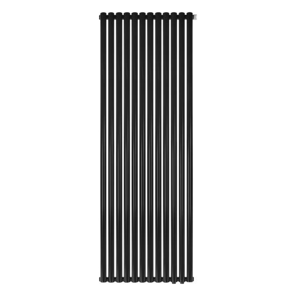 Стальной трубчатый радиатор Stout Tube Round R40 1-1750 RT 12 секций, нижнее подключение (черный)