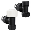Набор термостатический угловой Royal Thermo Design 1/2" М30х1,5 (черный)