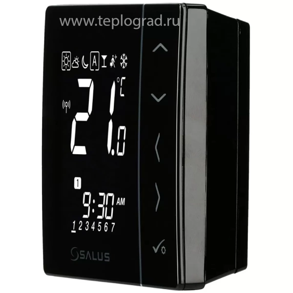Термостат беспроводной цифровой Salus VS20BRF черный