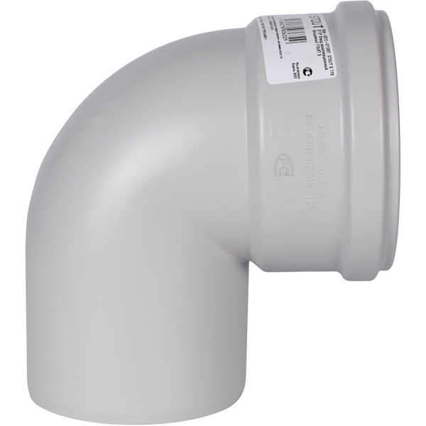 Отвод канализационный Stout 110x87° бесшумный